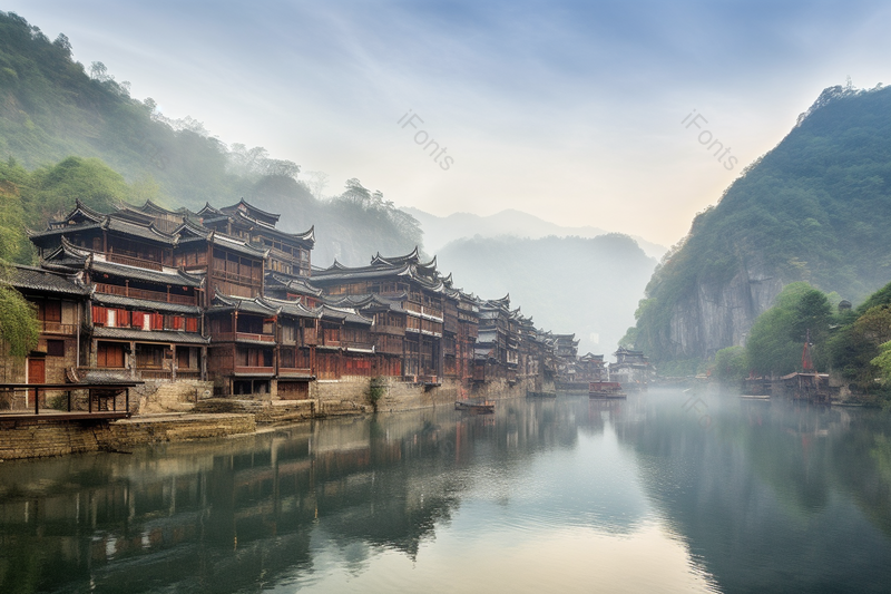 湖南凤凰古城看自然人文景观,高清,摄影图,摄影图片,图片大全,摄影图免费下载